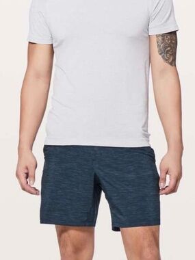 Lululemon Pace Breaker Short *Linerless 7" Updated Iron Blue True Navy sz L